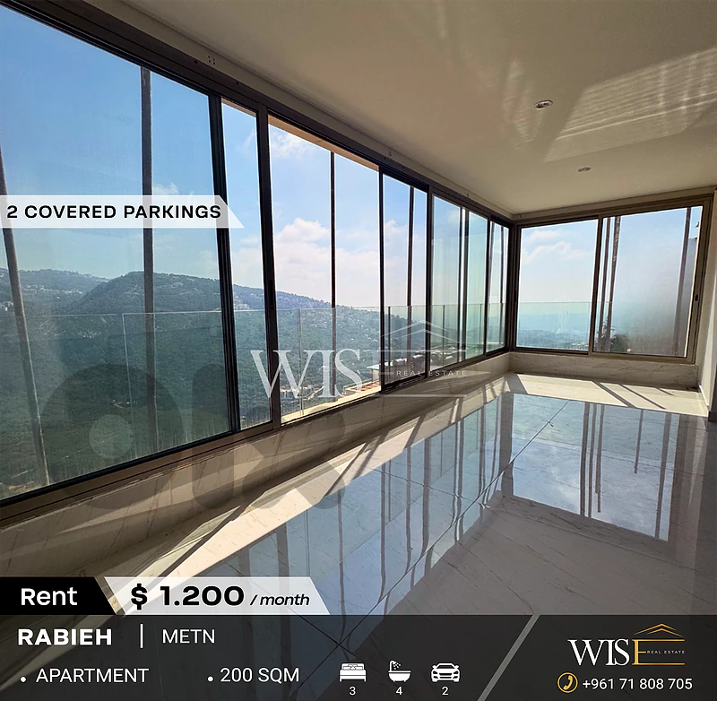 🏡 200 SQM Apartment for RENT in Rabweh!