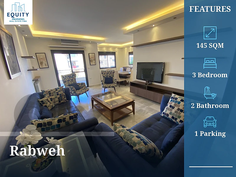 Furnished 145 SQM Apartment For Rent In Rabweh #JM16615 Furnished 145 SQM Apartment For Rent In Rabweh #JM16615