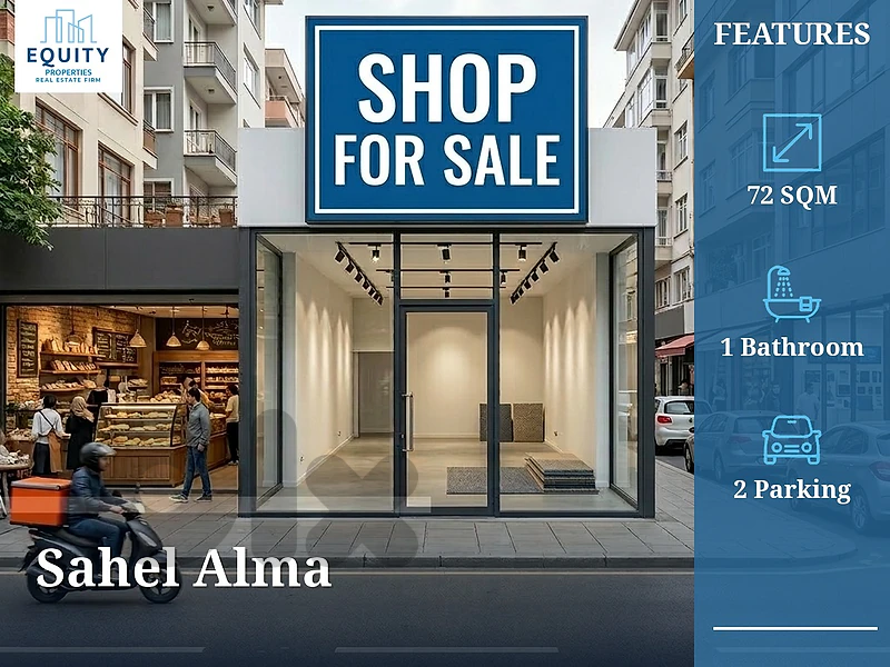72 SQM Shop For Sale In Sahel Alma #RR16568