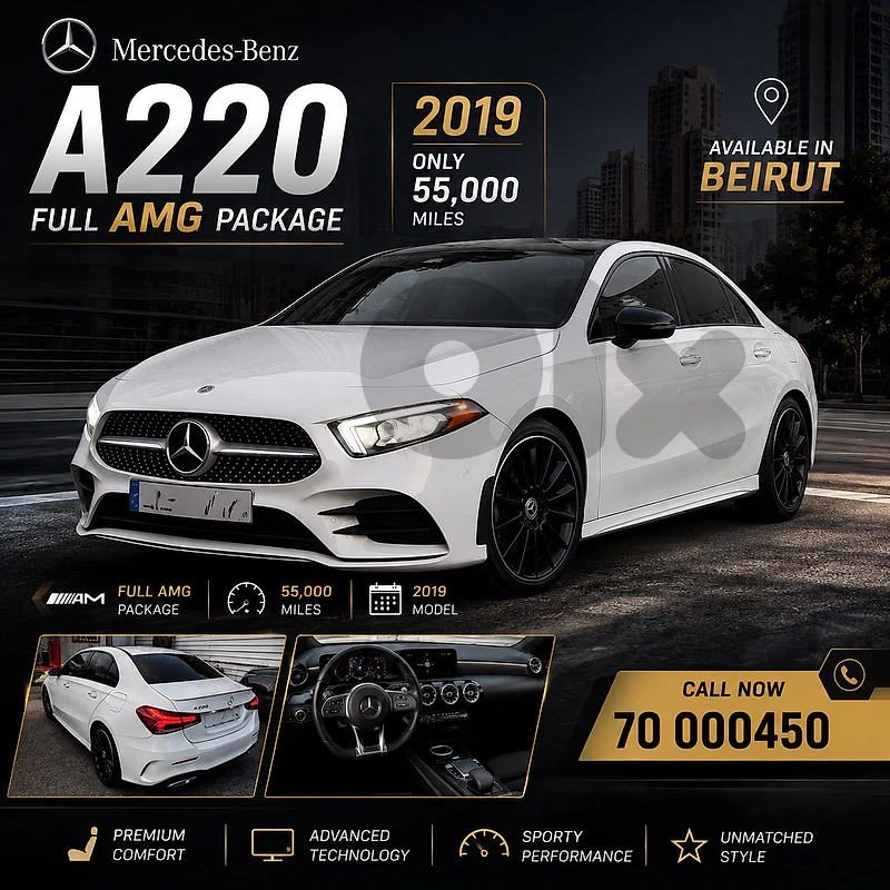 Mercedes Benz A 220 full AMG package 2019