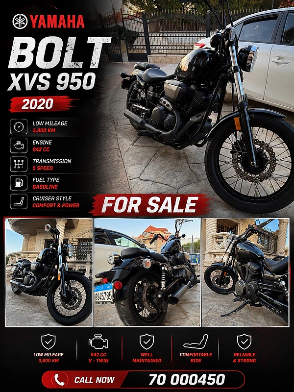 Yamaha Bolt XVS 950 2020