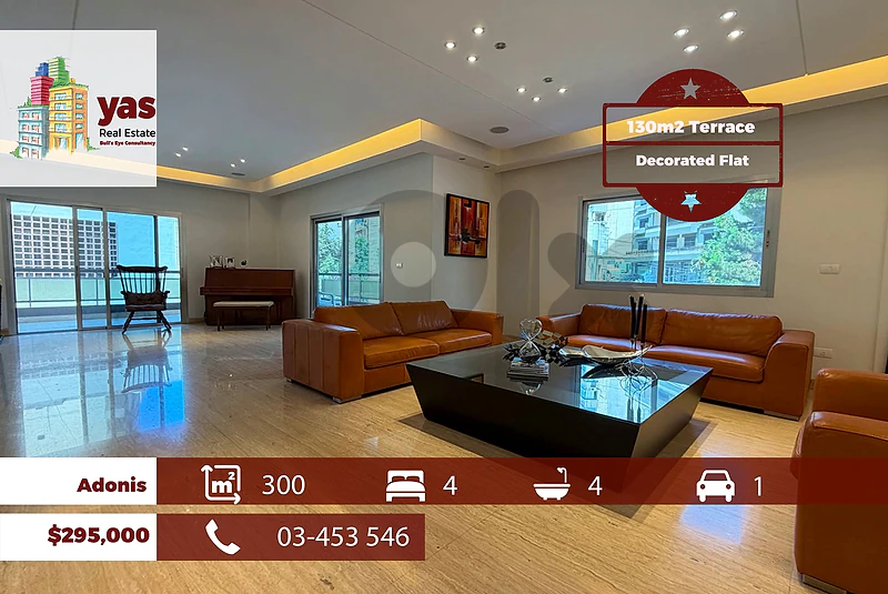 Adonis 300m2 | 130m2 Terrace | High End | Classy Area | Renovated | EH