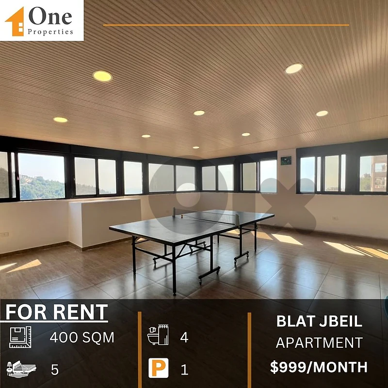 DUPLEX APARTMENT FOR RENT IN BLAT JBEIL