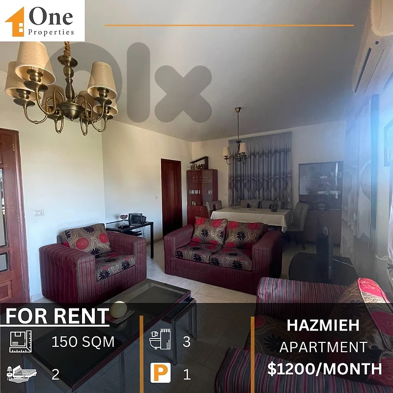 APARTMENT FOR RENT IN HAZMIEH