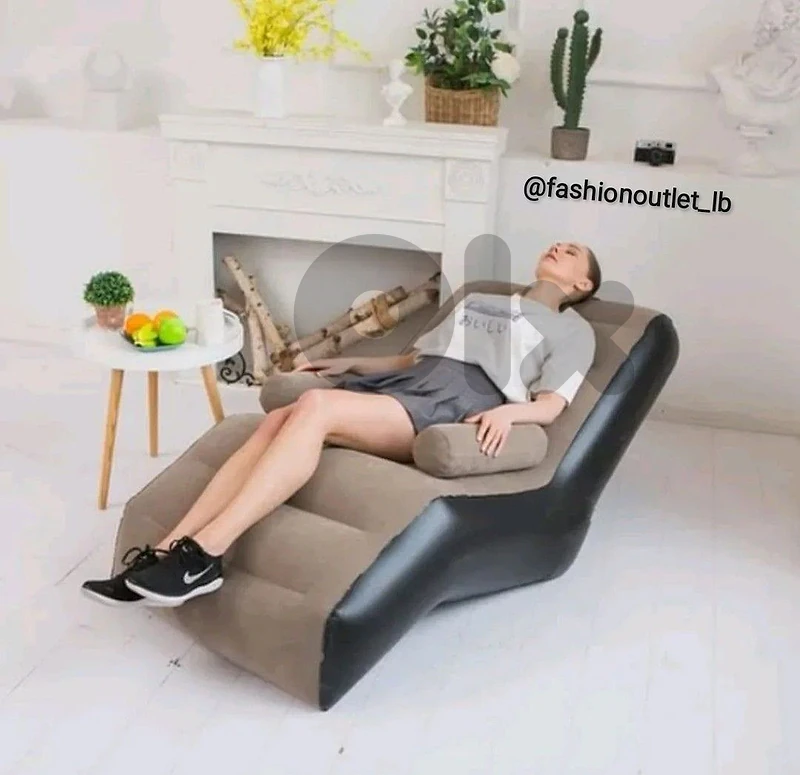 KEGALER S-Shaped Inflatable Armrest Sofa