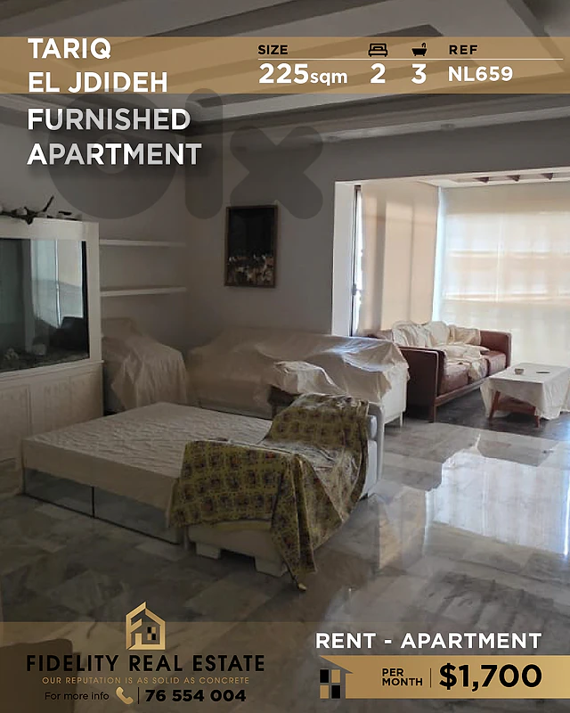 Apartment for rent in Tarik El Jdideh ML659 شقة للإيجار طريق الجديدة Apartment for rent in Tarik El Jdideh ML659 شقة للإيجار طريق الجديدة