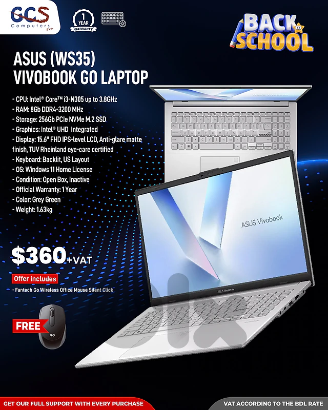 Asus (WS35) VivoBook GO Laptop