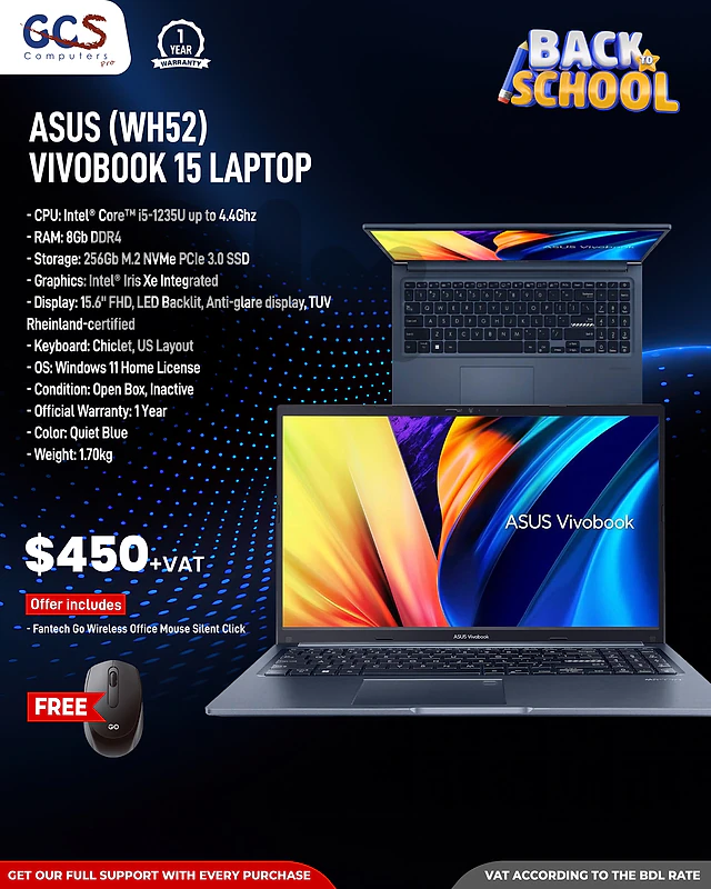 Asus (WH52) Vivobook 15 Laptop