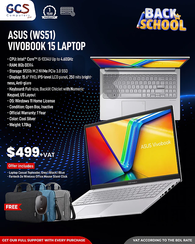 Asus (WS51) Vivobook 15 Laptop