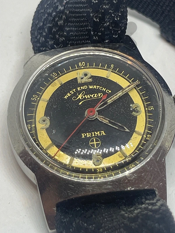 Vintage West End Co Sowar Prima Military Mechanical Watch Working ساعة