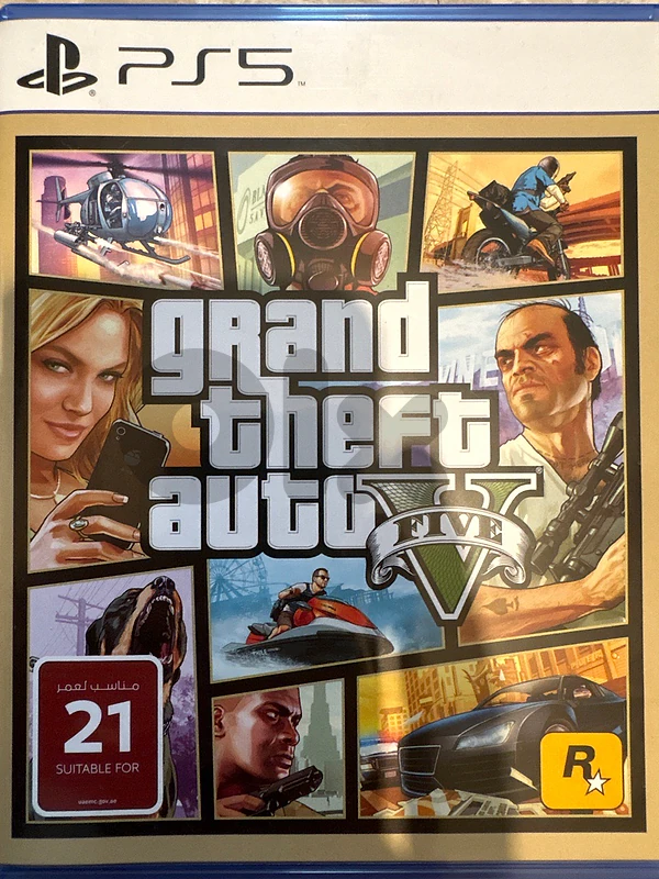 🎮 For Sale: GTA 5 for PS5 :1 year warranty included(كفالة سنة)