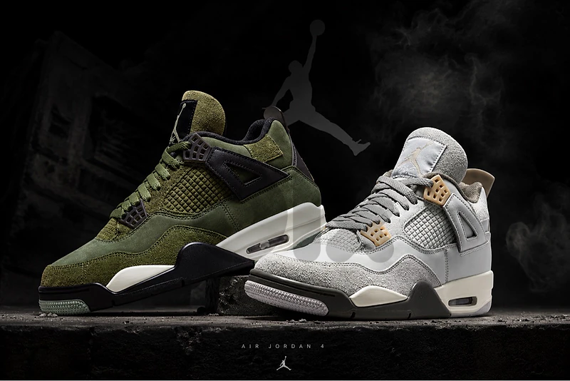 TWO NIKE AIR JORDAN 4 SHOES 👟🤯