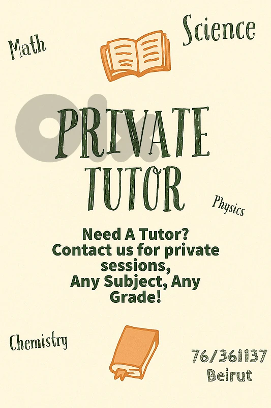 Private Teacher - Tutor - Private Lessons - Agenda