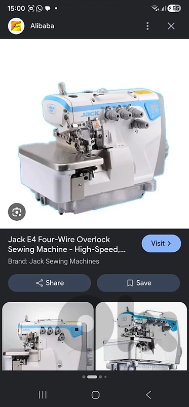 jack high speed overlock sewing machine