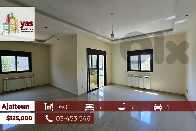 Ajaltoun 160m2 | Fully Furnished | Mountain View | Quiet Street | DA |