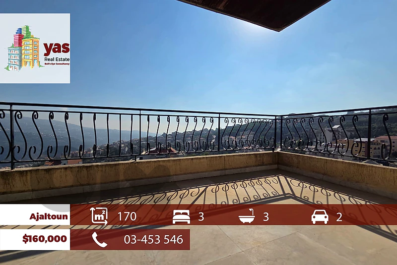 Ajaltoun 170m2 | Well Maintianed | Classy Area | Panoramic View | TO