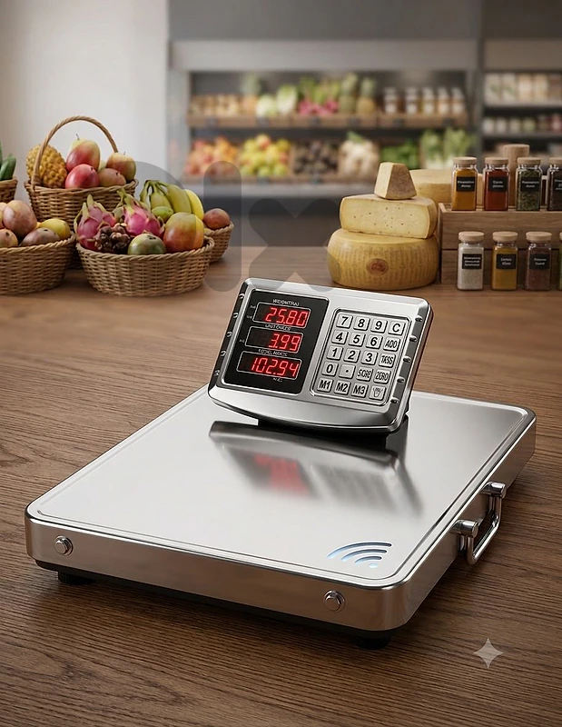 industrial wireless scale 300kg ميزان بلاطة بلا شريط
