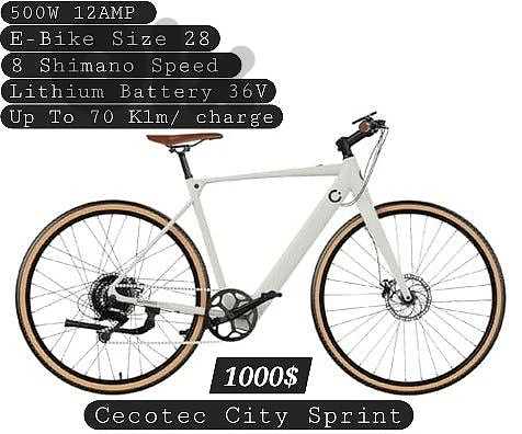 cecotec Urban city electric bike 28 sprint