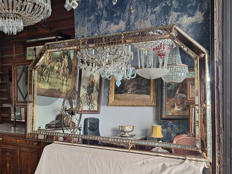 large antique venitian mirror