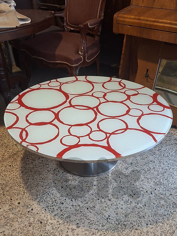 vintage Mid-century chrome coffee table
