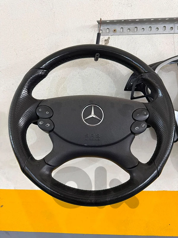Mercedes CLK 55 AMG steering wheel. Mercedes CLK 55 AMG steering wheel.