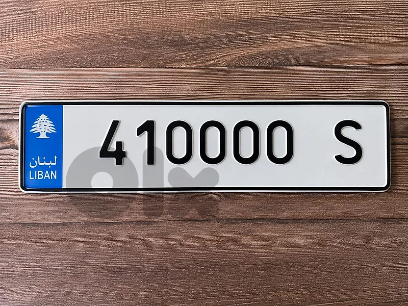 car license plate number S 410000 for 8,000$