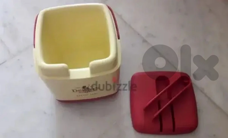 Ice box صندوق مع غطا وملقط لا مكعبات الثلج