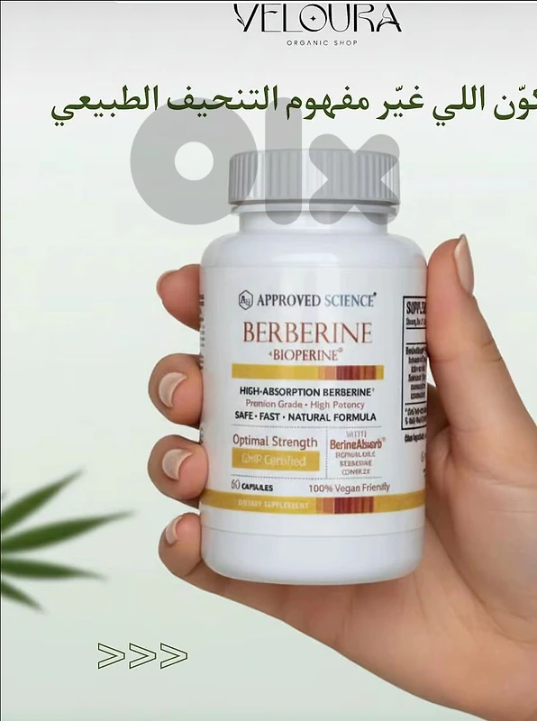 مكمل بربرين الأمريكي الأصلي للتنحيف وحرق الدهون (60 كبسولة)