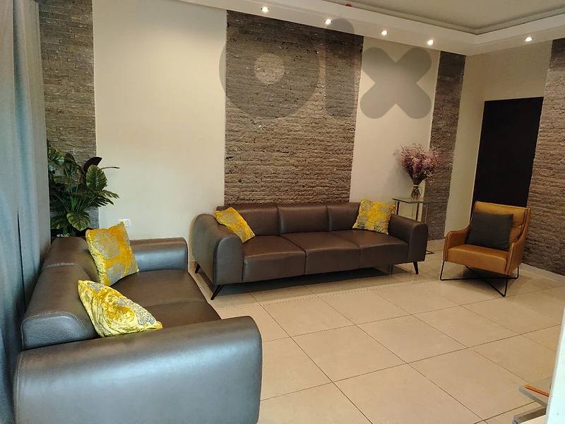 geniune leather living room