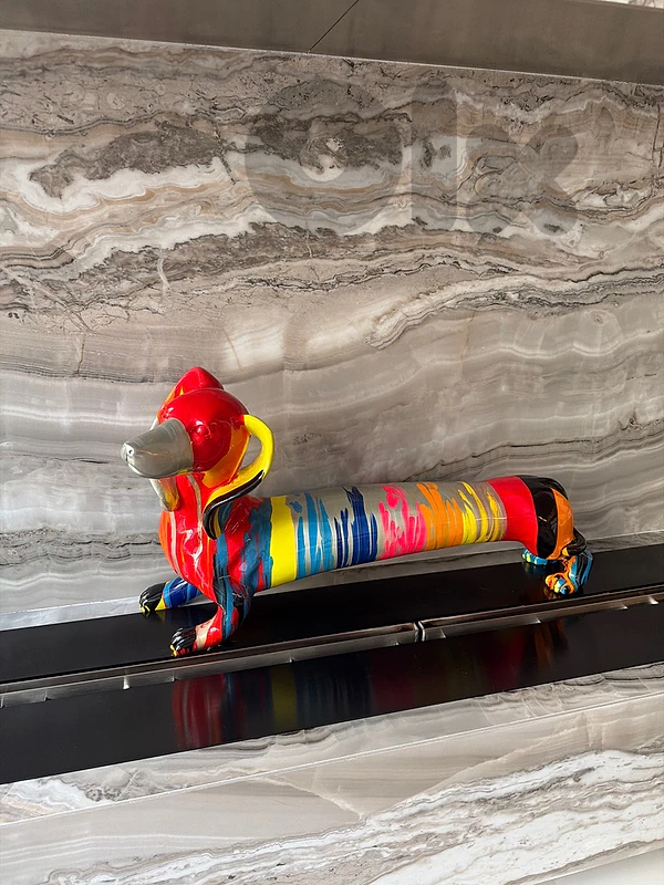 62cm Resin Dachshund dog sculpture 62cm Resin Dachshund dog sculpture