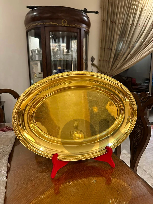 christofle gallia France Luxury plate 45cm