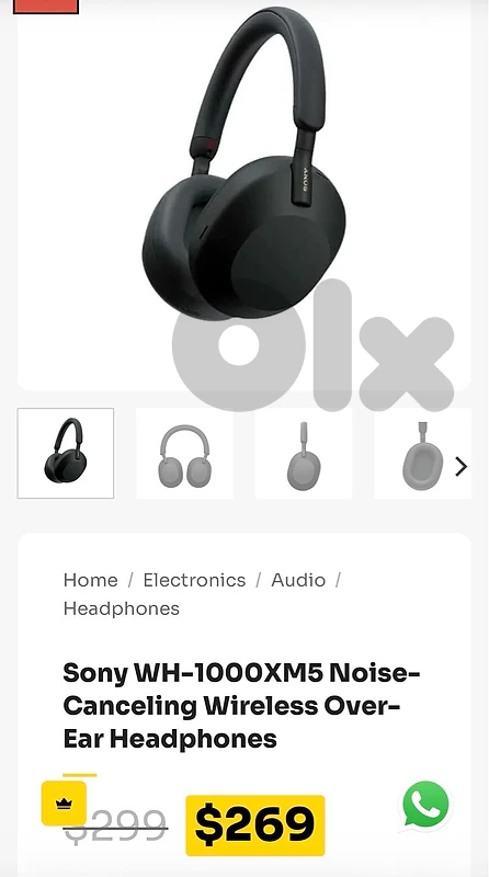 sony headphones same as picture open box 170$