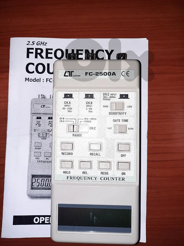 Frequency counter meter 2.5 GHz electronics radio tv