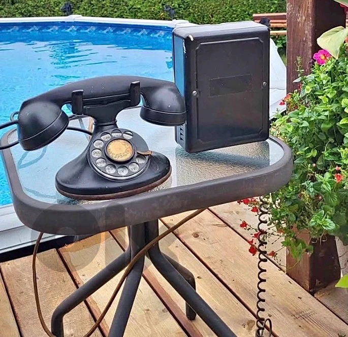 1932 Vintage Rotary Telephone with External Bell