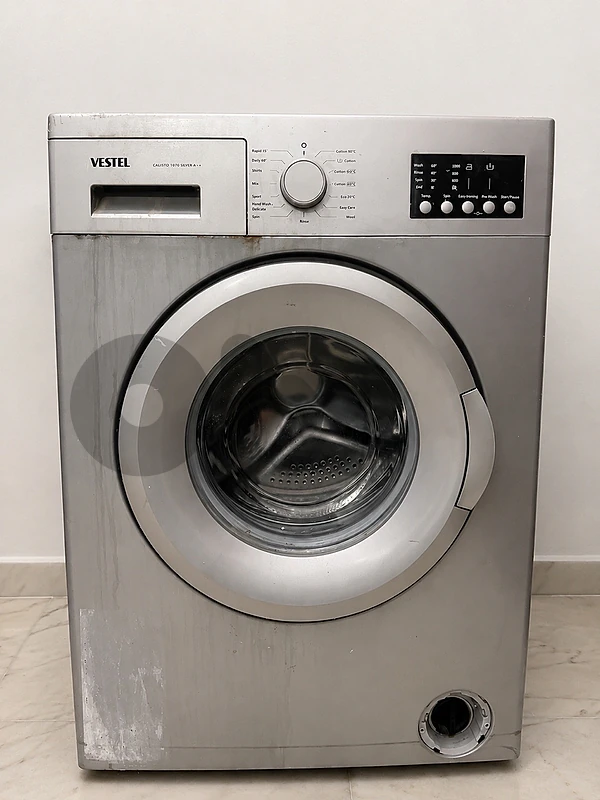 Vestel 8KG Front Load Washing Machine – Silver