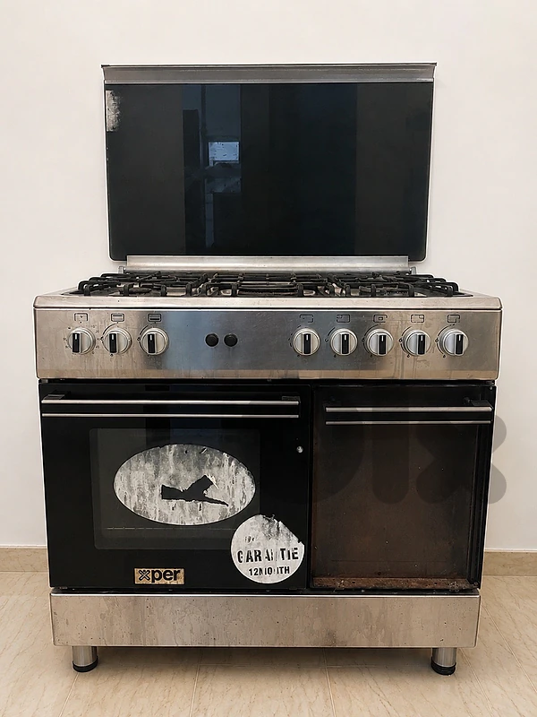 Xper 5-Burner Gas Cooker & Oven – Stainless Steel – $160 Negotiable