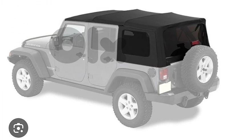 Soft top for 4-door Jeep Wrangler, barely used