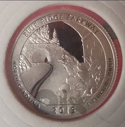 blue bridge silver proof quarter