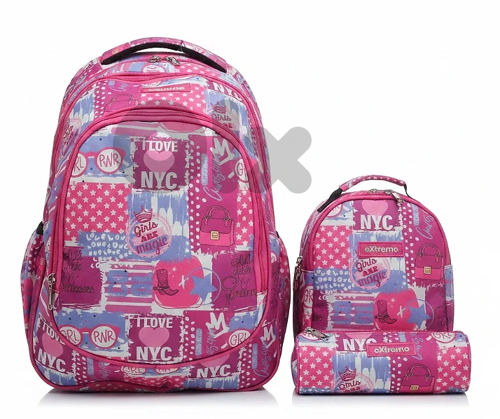 eXtreme 3 Pieces School Set - 8 Styles
