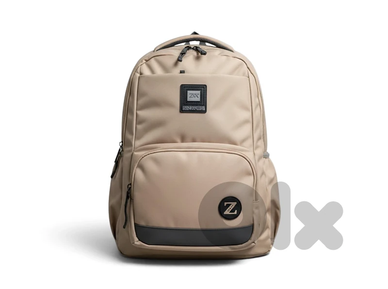 Waterproof Sport Backpack - Beige & Dark Grey