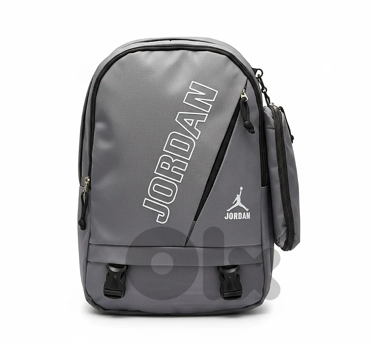 Sport Backpack with Pencil Case - Jordan - Burgundy & Grey
