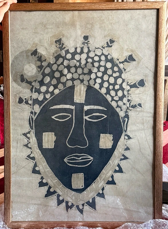 Vintage Senegalese Textile Artwork – Île de Gorée, c. 2004