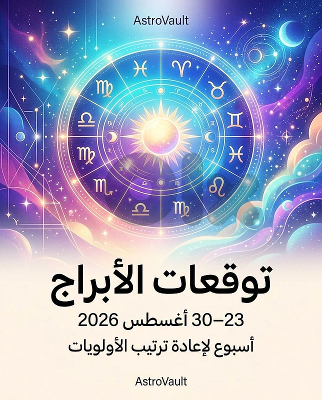 🌌 توقعات الأبراج | 23–30 أغسطس 2026
