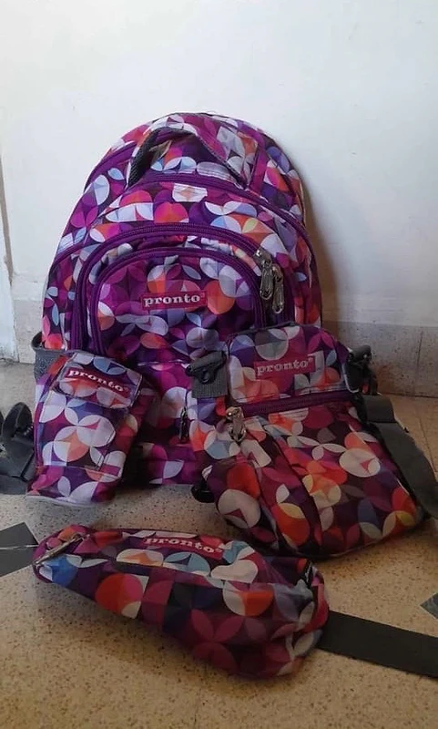purple pronto full set backpack