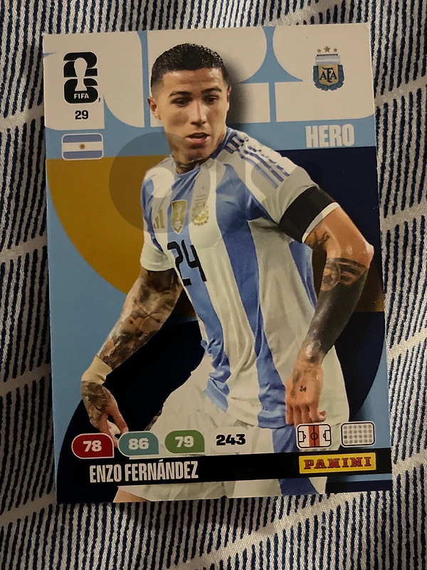Enzo ferlandez world cup football card