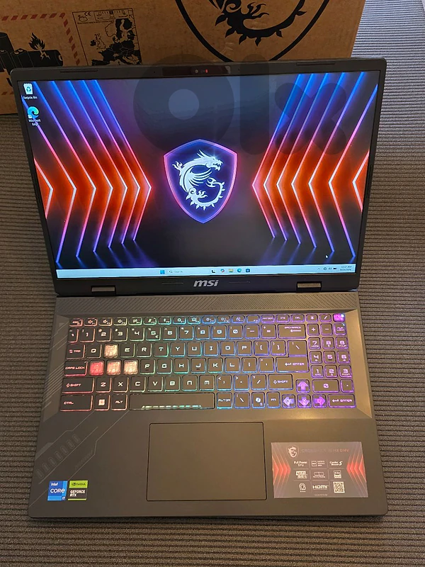 GAMING LAPTOP MSI CROSSHAIR 16HX CORE I7 GENERATION 14HX WITH RTX 4070