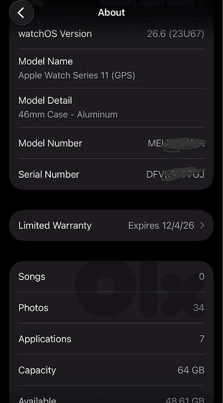 Apple watch Series 11 46 mm