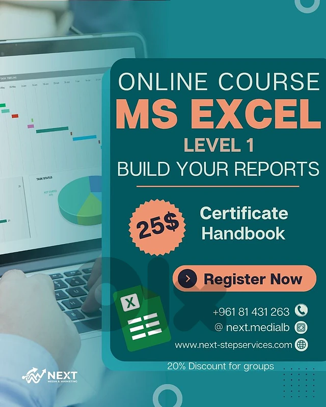 MS Excel Level 1 Online Course