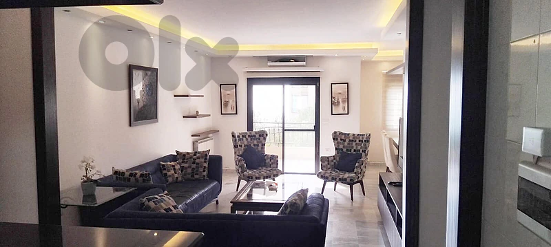 Furnished apartment + open view in Rabwe for rent / شقة مفروشة في ربوة