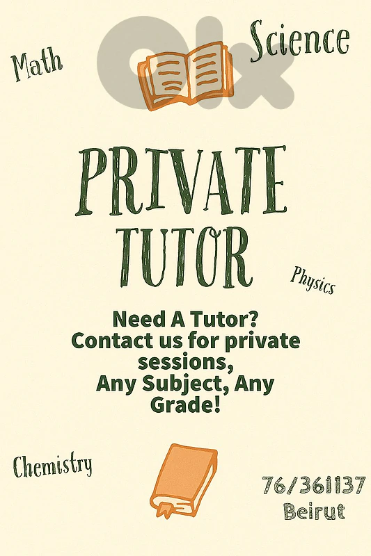 Private Teacher - Tutor - Private Lessons - Agenda